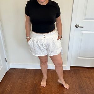 Madewell linen white blend shorts XL